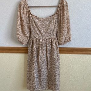Square neck mini dress
